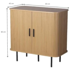 Commode bois à portes scandinave Linje