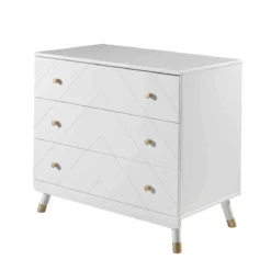 Commode enfant 3 tiroirs en bois blanc - CO2035