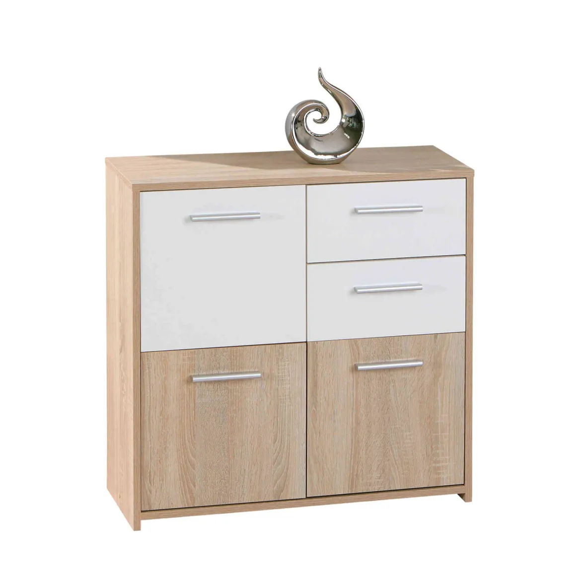 Commode 3 portes 2 tiroirs en bois - CO12053-1
