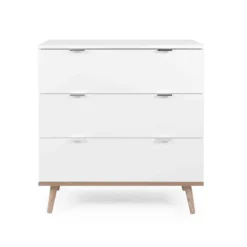 Commode 3 tiroirs blanc - CO7781-1