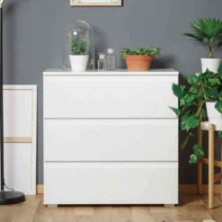 Commode 3 tiroirs en bois - CO7017