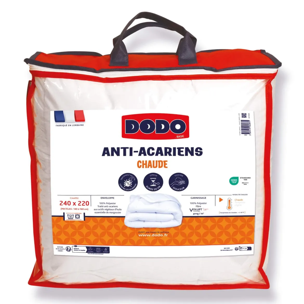 Couette Dodo anti-acariens