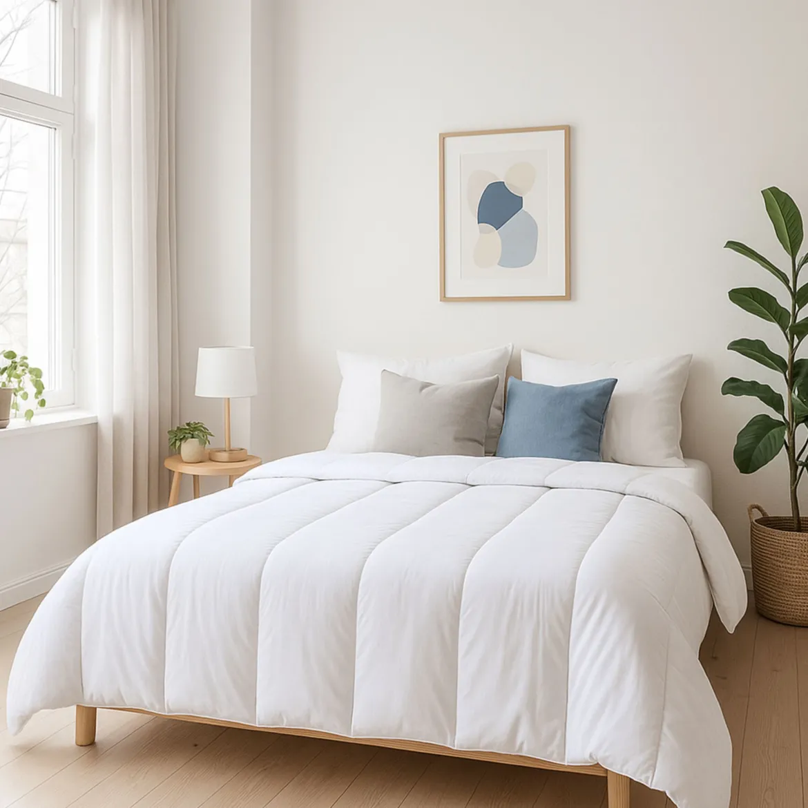 Couette mi-saison anti-acariens microfibre 350g