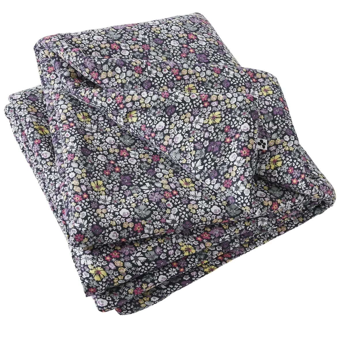 Couvre-lit gaze de coton imprimé floral 90x200 cm