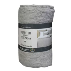 Couvre-lit microfibre lavée matelassé Florette 240x220 cm