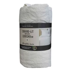 Couvre-lit microfibre lavée matelassé Florette 240x220 cm