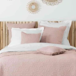 Couvre-lit microfibre lavée matelassé Florette 240x220 cm