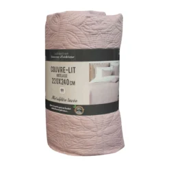 Couvre-lit microfibre lavée matelassé Florette 240x220 cm