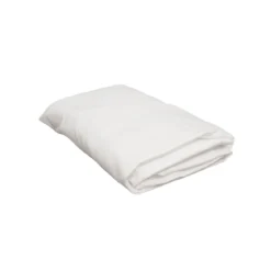 Drap housse bébé blanc percale bonnet 15 cm