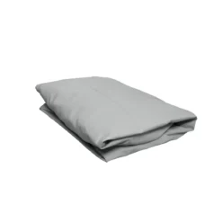 Drap housse bébé bleu glacier percale bonnet 15 cm