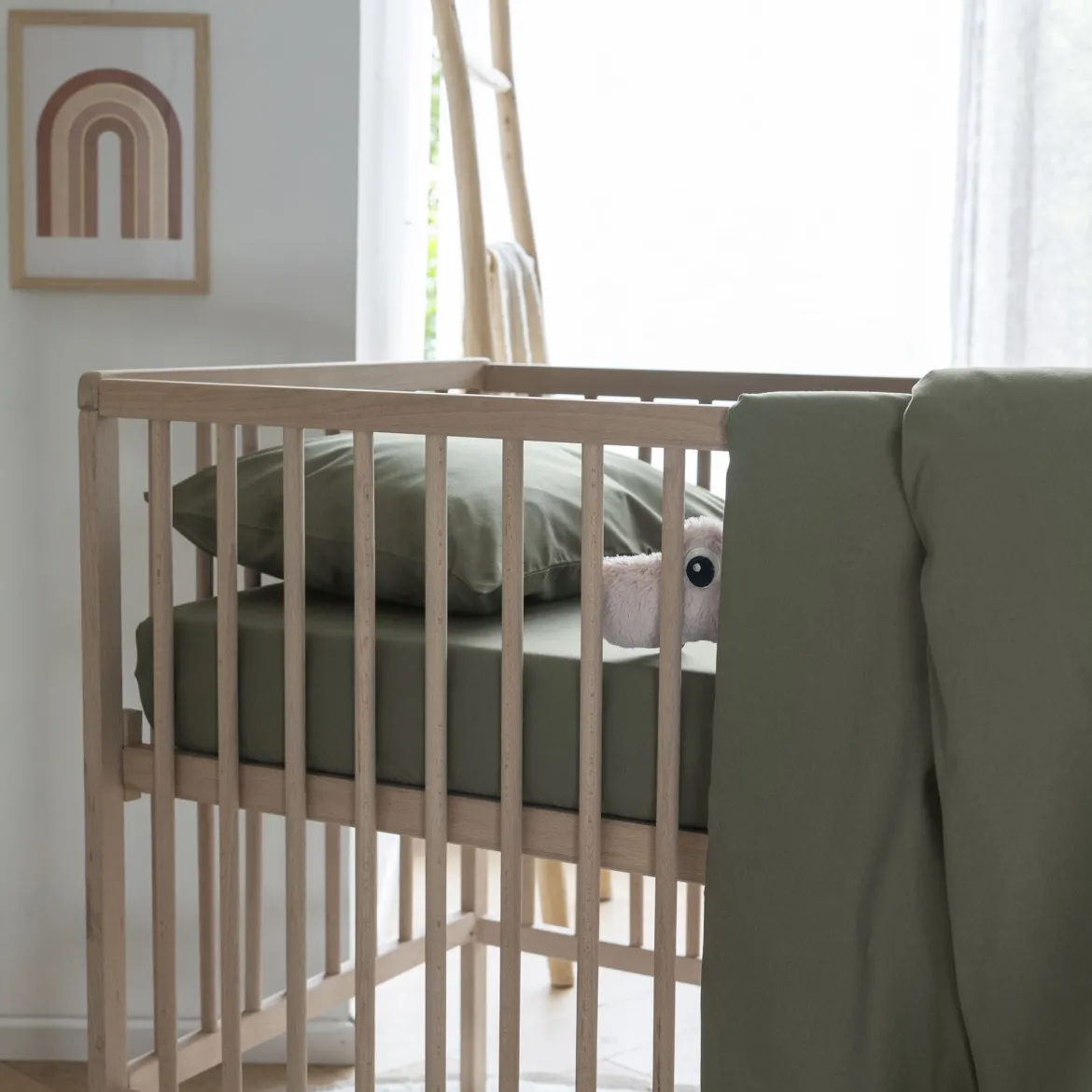 Drap housse bébé coton lavé - SOMEO