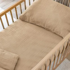Drap housse bébé gaze de coton NOA