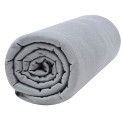 Drap housse bébé jersey bio anthracite