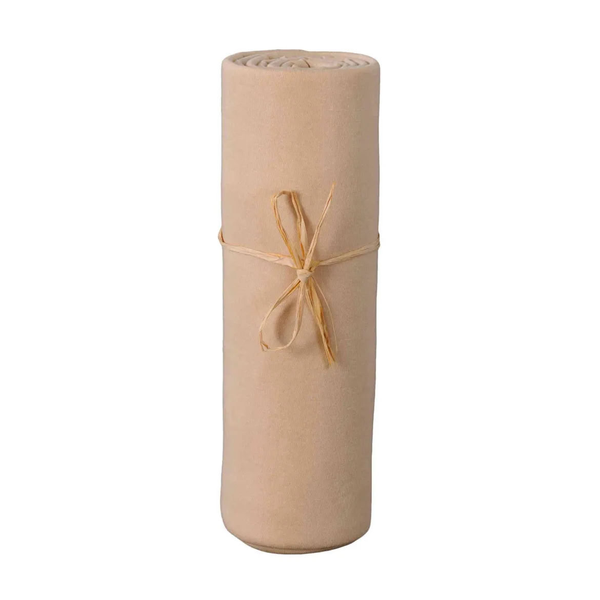 Drap housse bébé jersey bio cappuccino