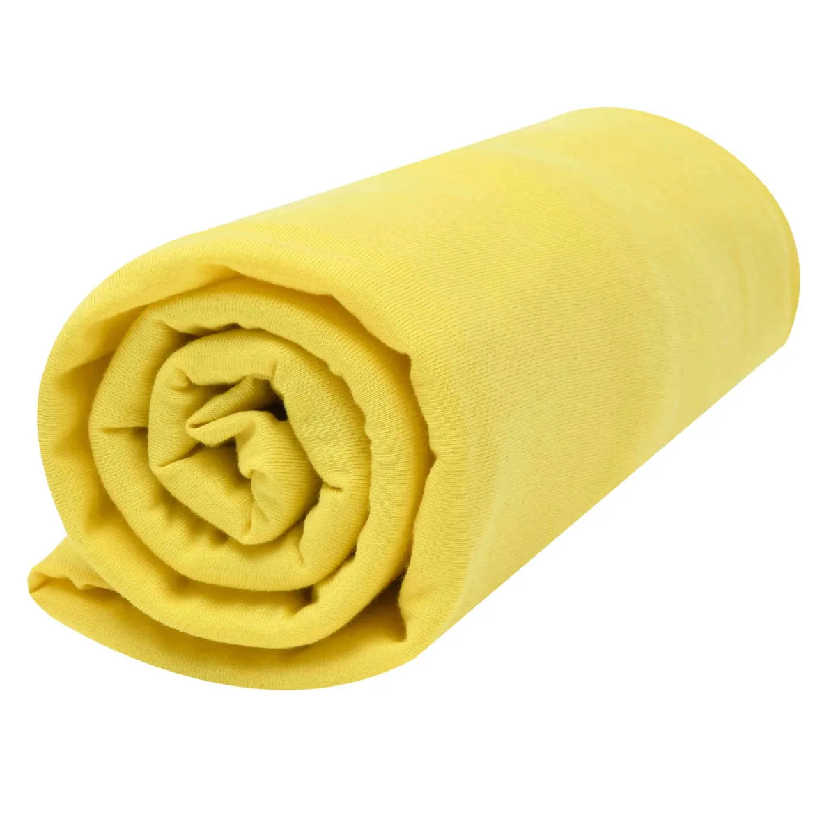 Drap housse bébé jersey bio jaune or