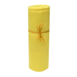 Drap housse bébé jersey bio jaune or