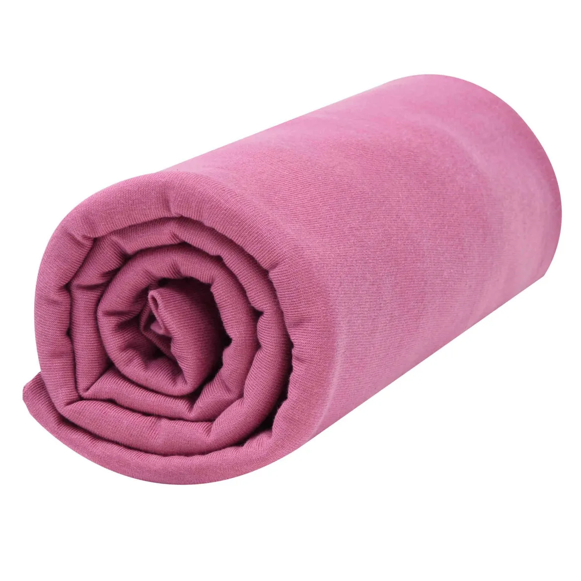 Drap housse bébé jersey bio lie de vin
