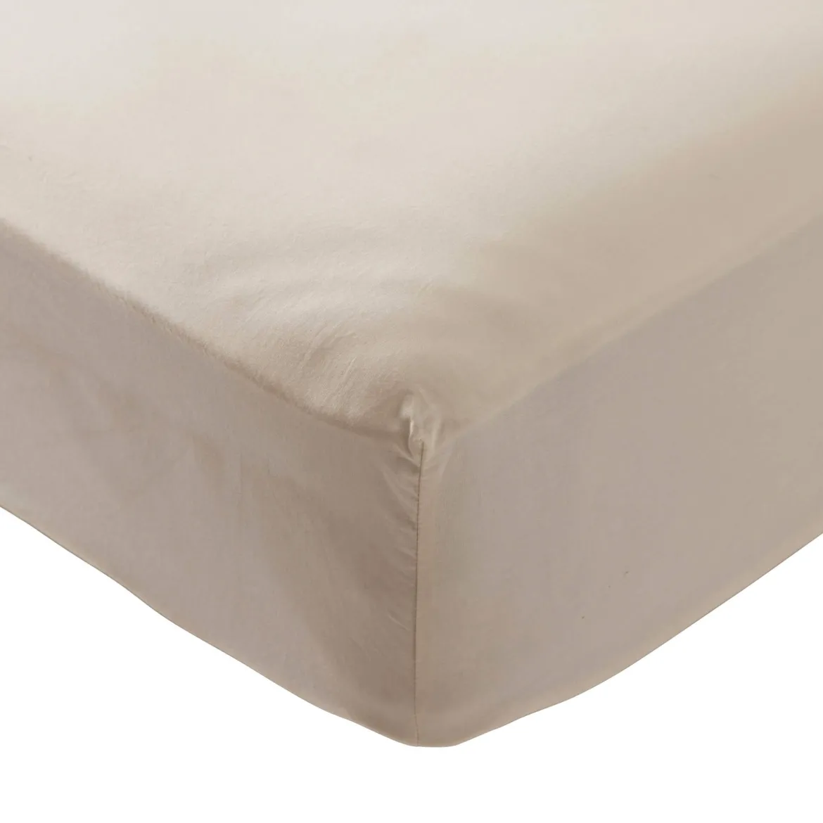 Drap housse coton lavé bonnet 30 cm - SOMEO