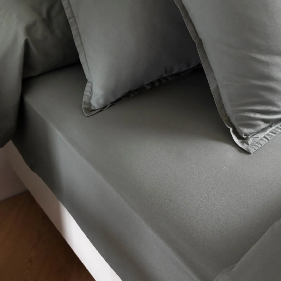 Drap housse coton lavé bonnet 30 cm - SOMEO