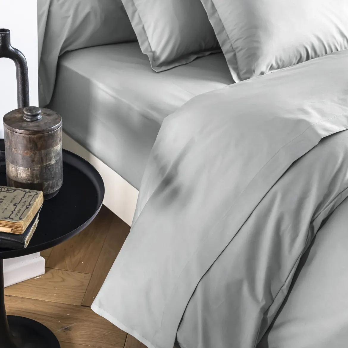 Drap housse coton percale bonnet 40 cm - SOMEO