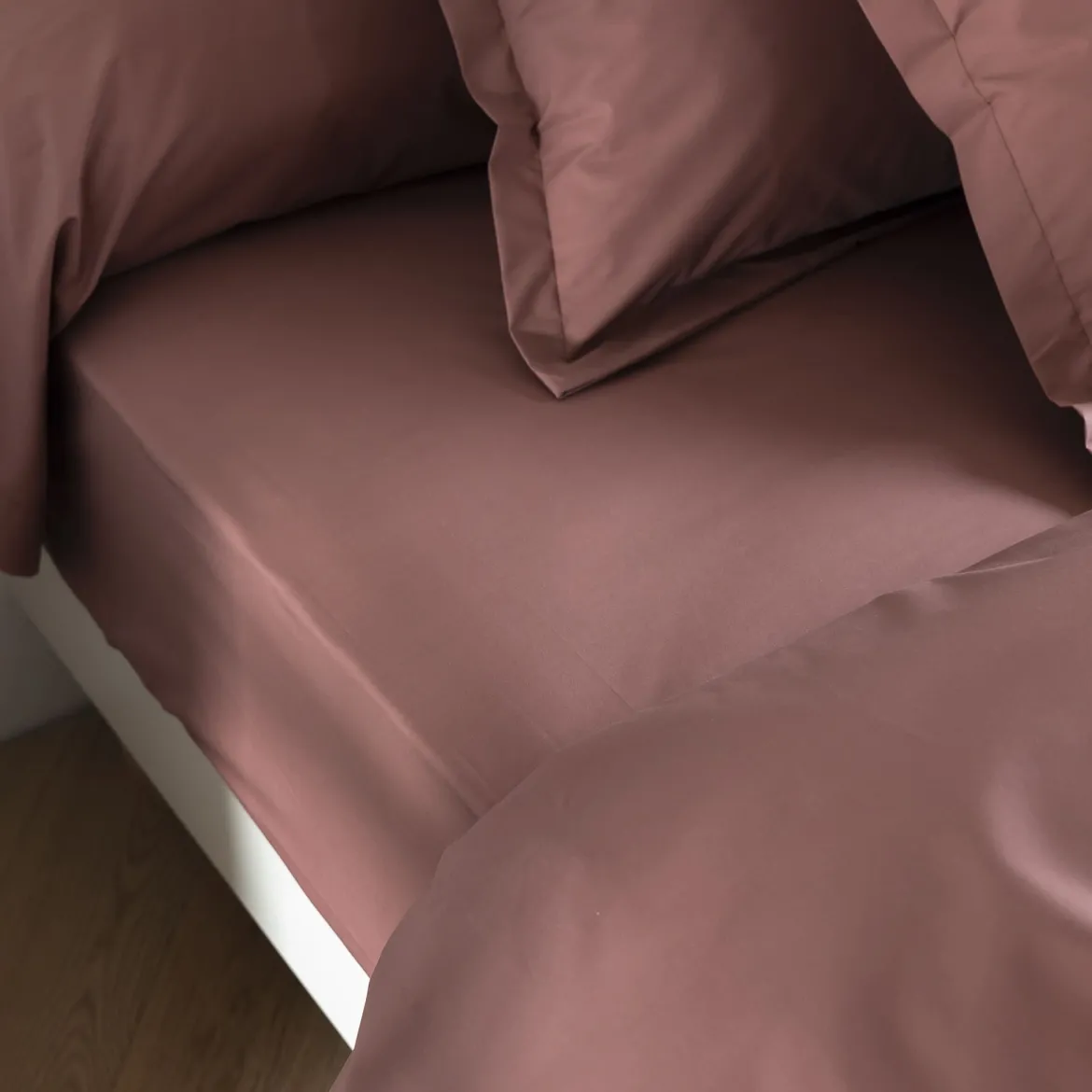 Drap housse coton percale bonnet 40 cm - SOMEO
