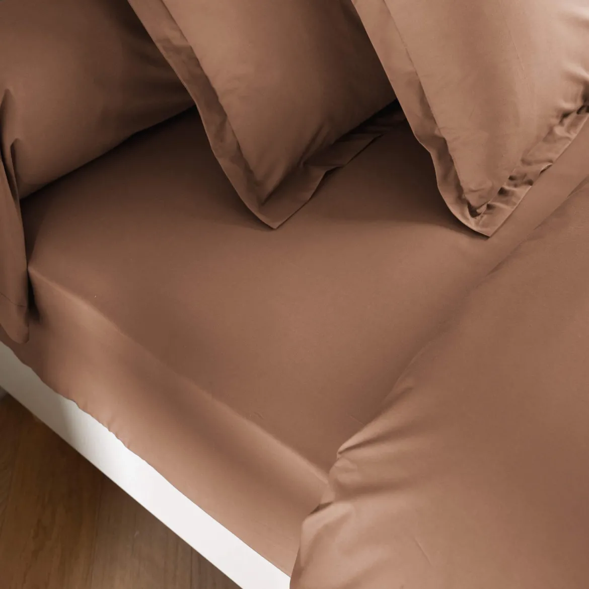 Drap housse coton percale bonnet 40 cm - SOMEO