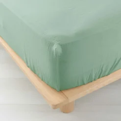Drap housse double gaze de coton Douceur d'Intérieur Angelia