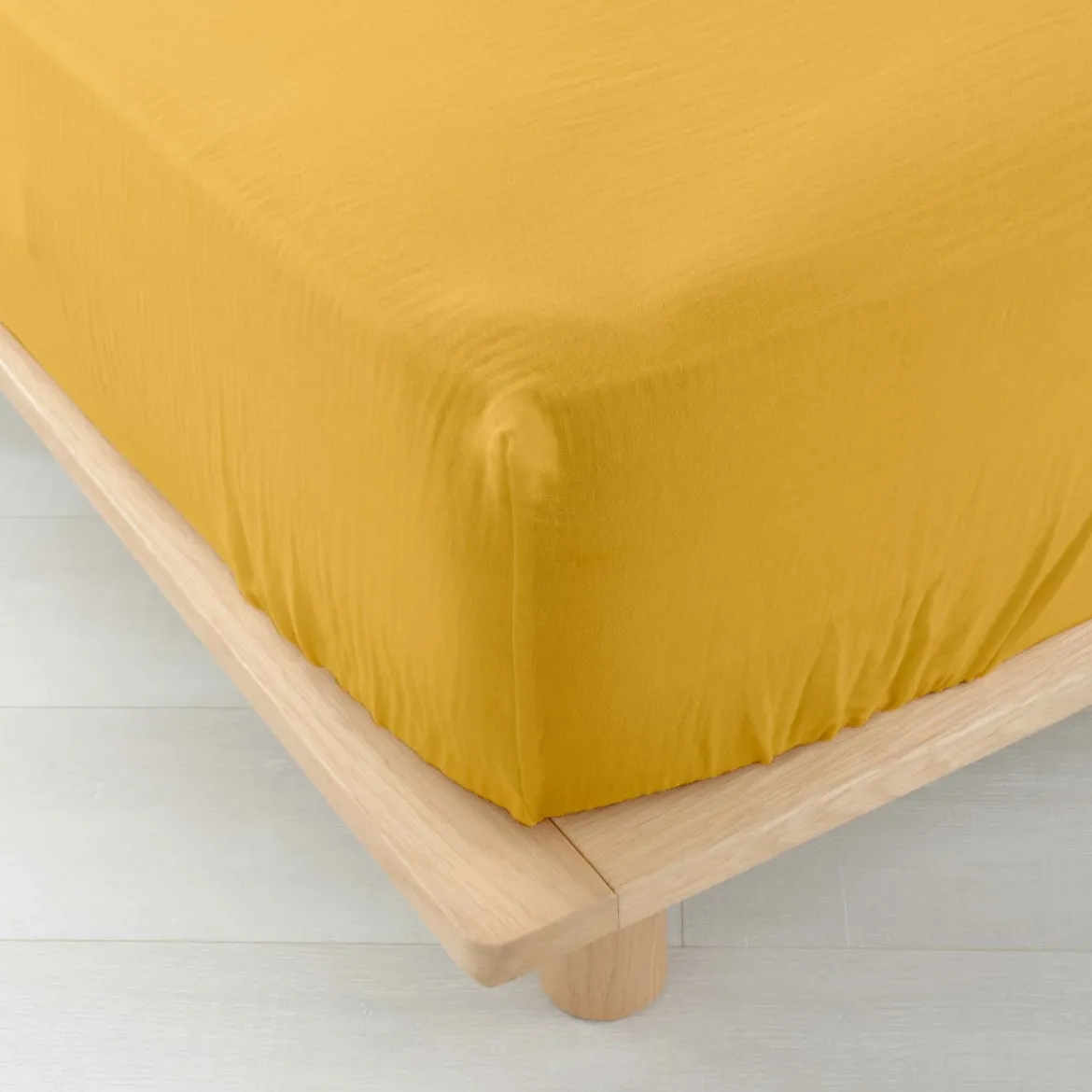 Drap housse double gaze de coton Douceur d'Intérieur Angelia