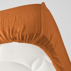 Drap housse double gaze de coton Douceur d'Intérieur Angelia
