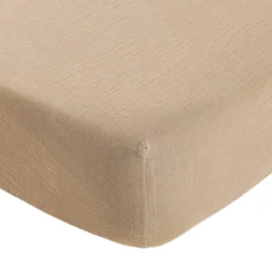 Drap housse gaze de coton Terre de Nuit NOA