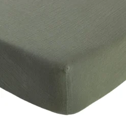 Drap housse gaze de coton Terre de Nuit NOA