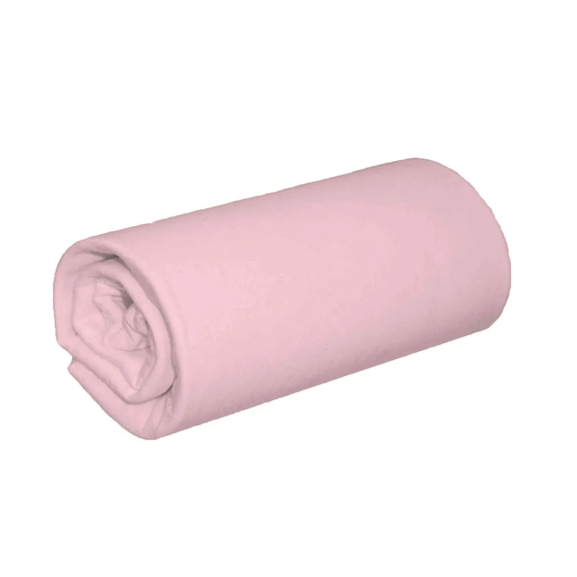 Drap housse jersey rose thé bonnet 30 cm 100% coton biologique