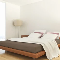 Drap housse jersey taupe bonnet 30 cm 100% coton biologique