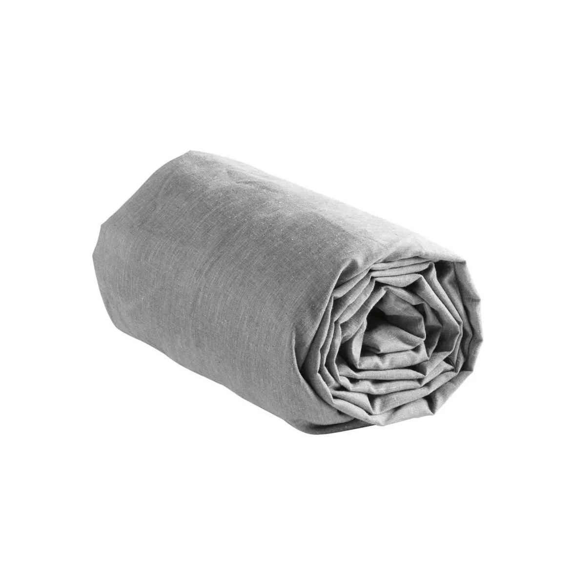Drap housse polycoton Actually gris bonnet 30 cm