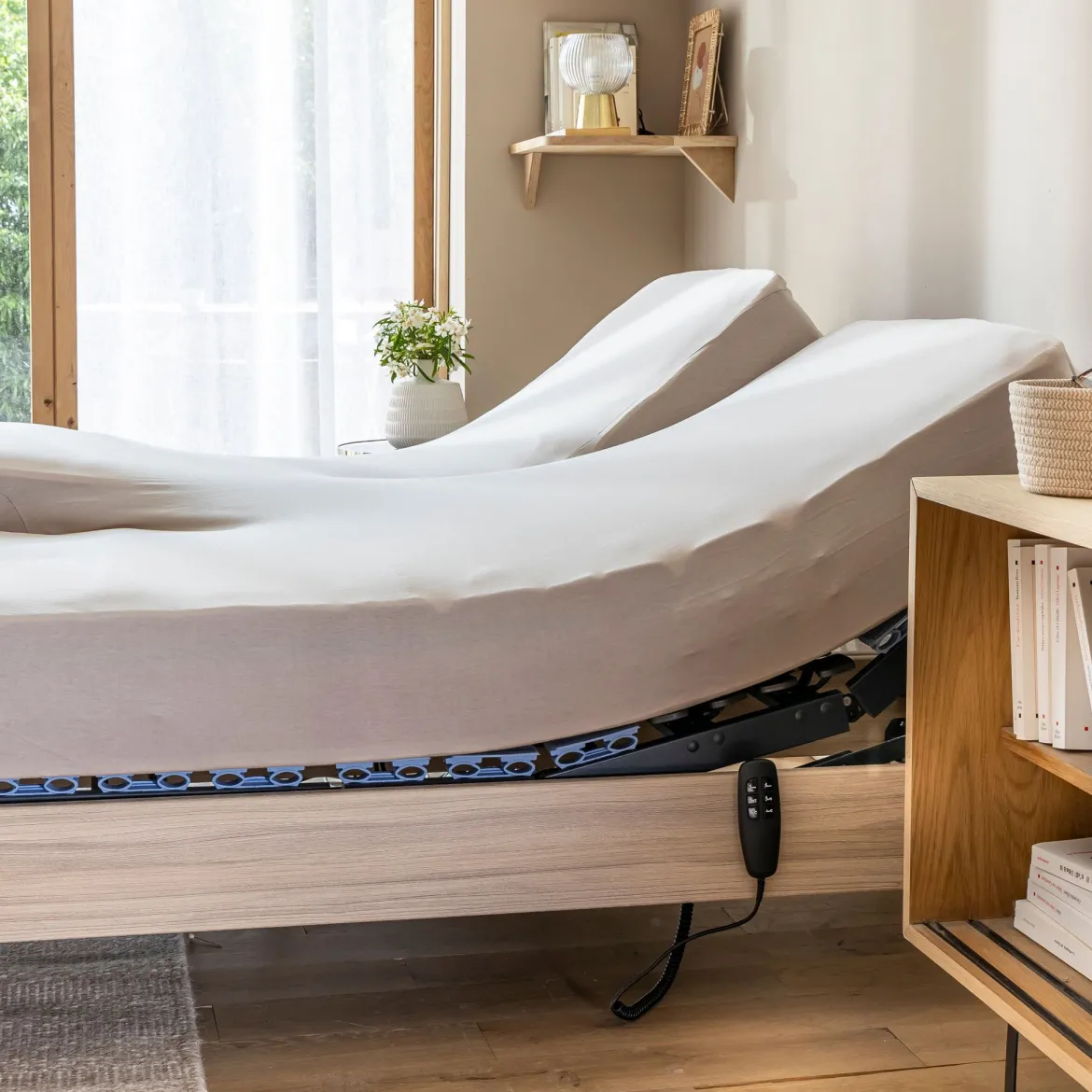 Drap housse pour lit articulé jersey extensible