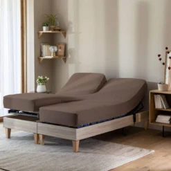 Drap housse pour lit articulé jersey extensible