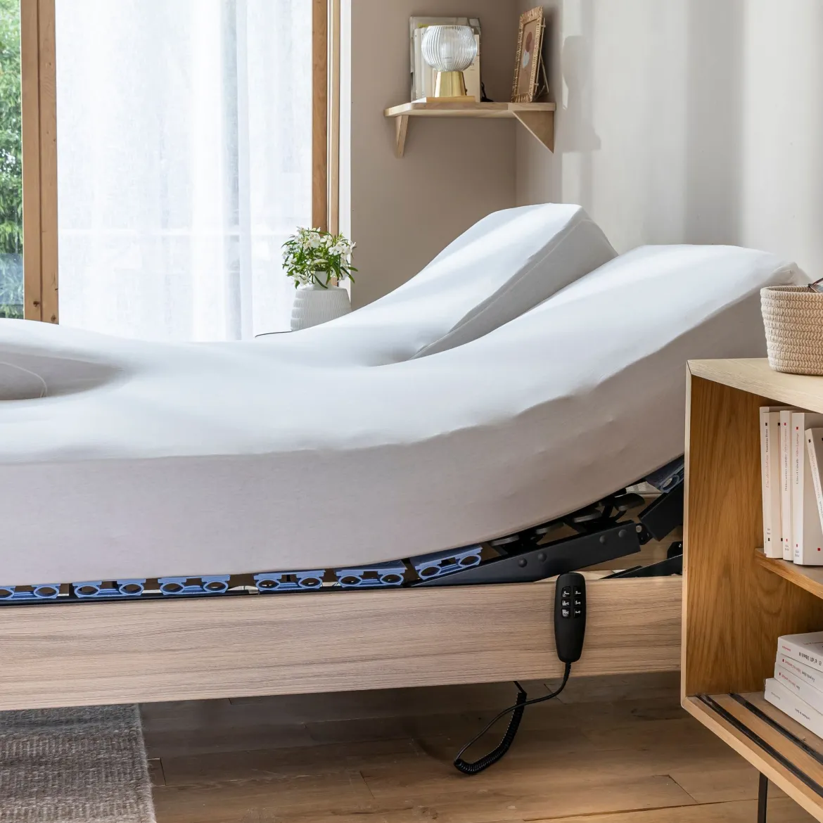Drap housse pour lit articulé jersey extensible