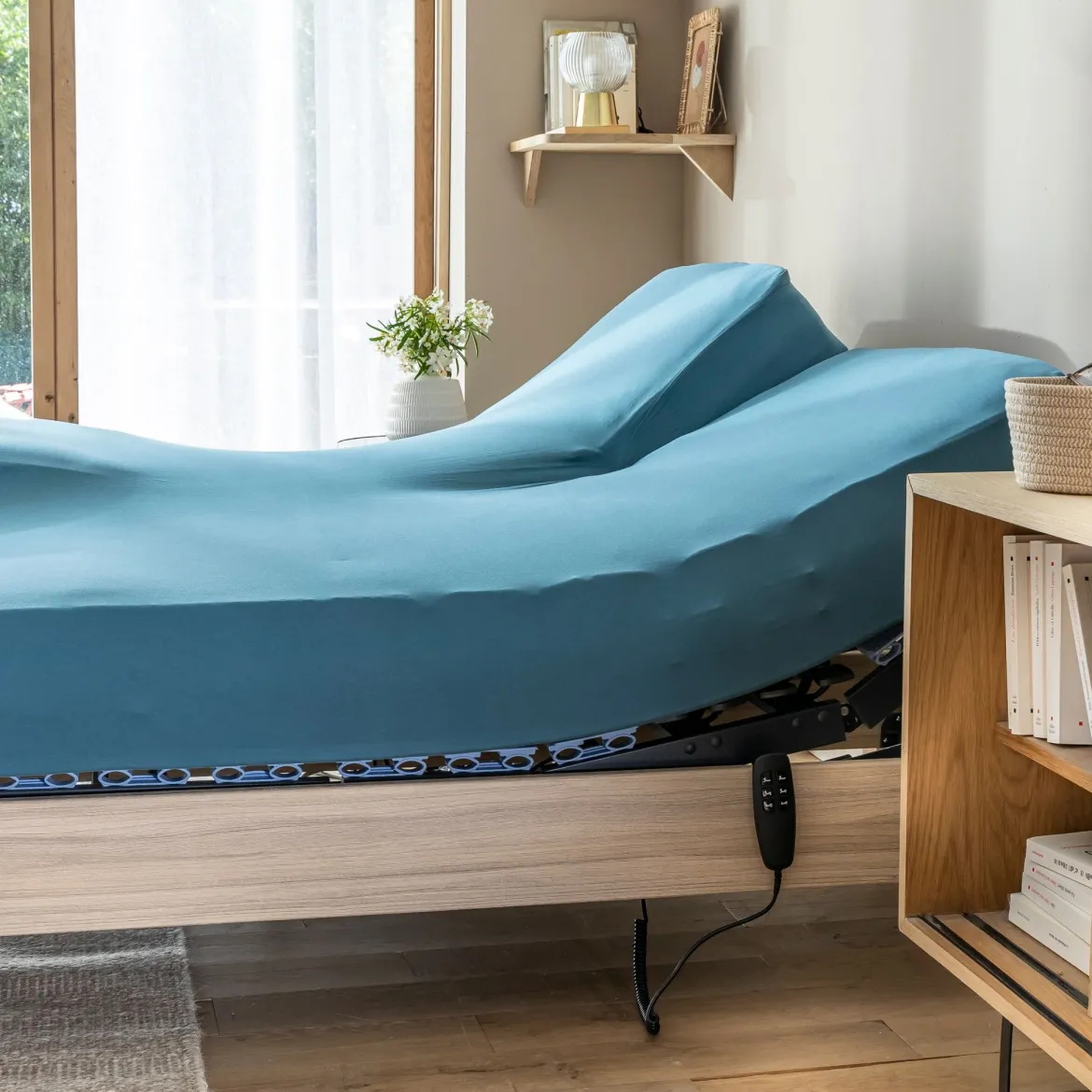 Drap housse pour lit articulé jersey extensible