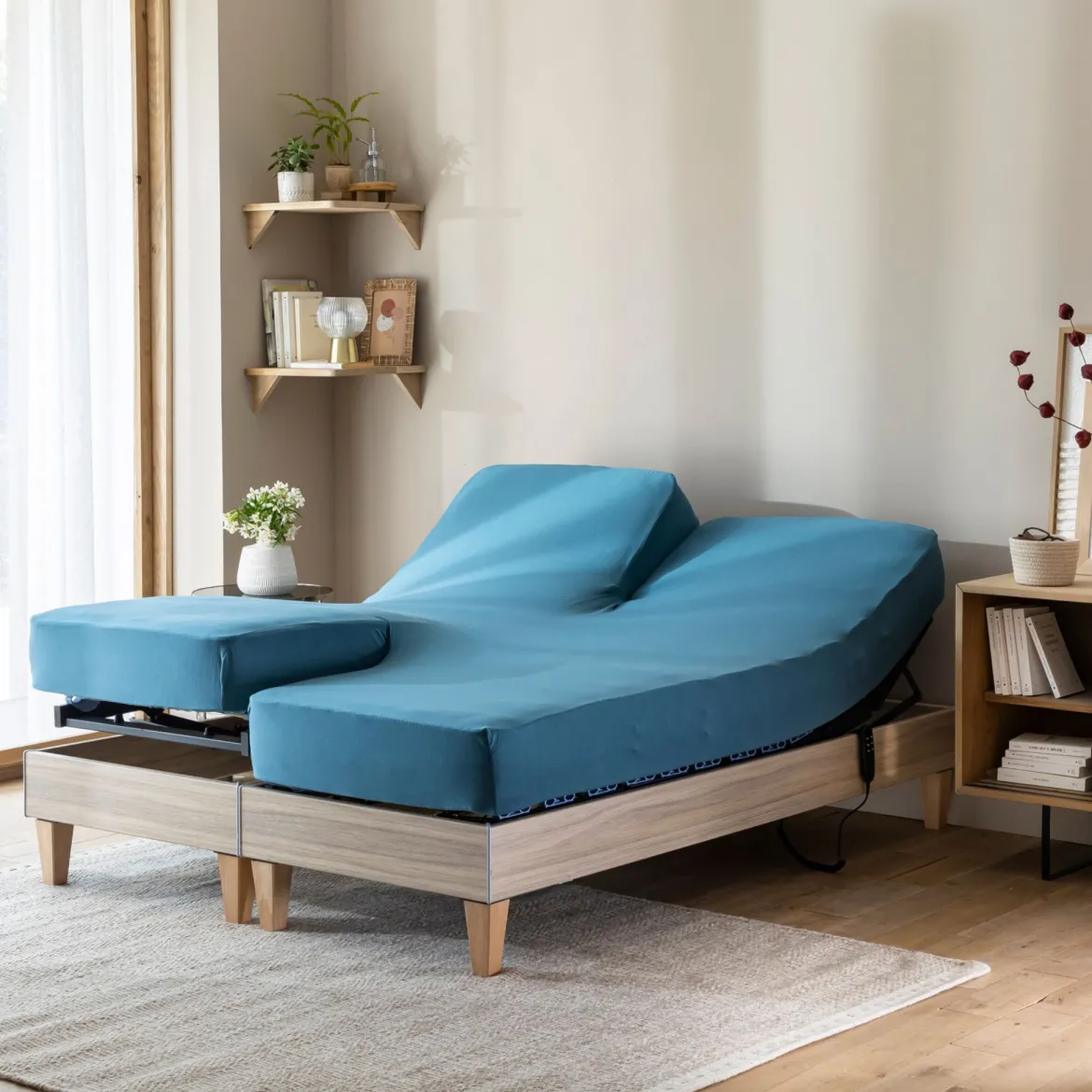 Drap housse pour lit articulé jersey extensible