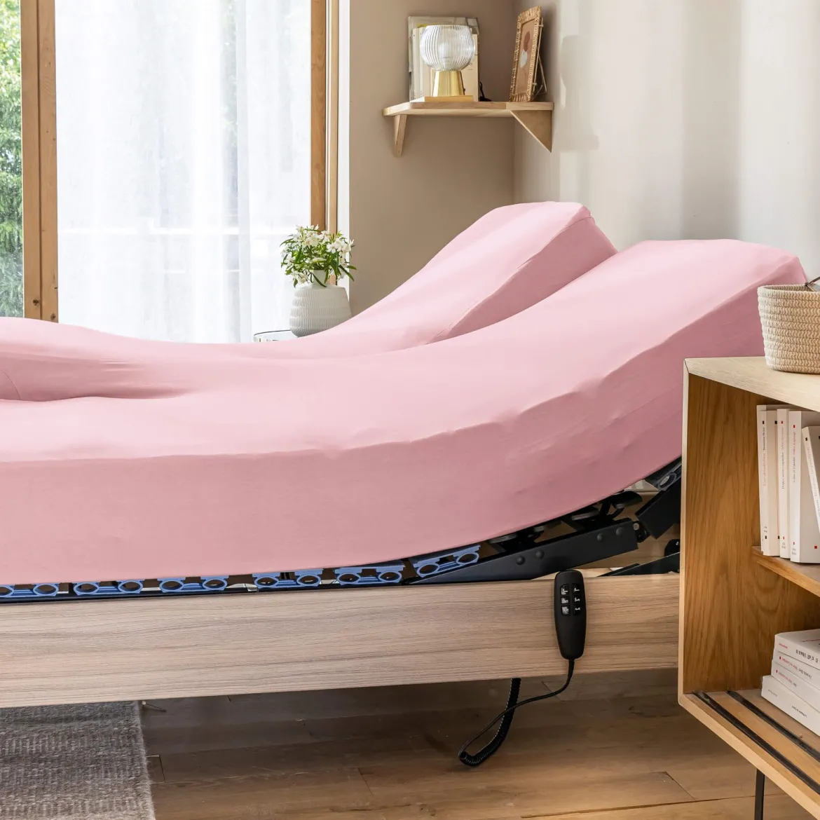 Drap housse pour lit articulé jersey extensible