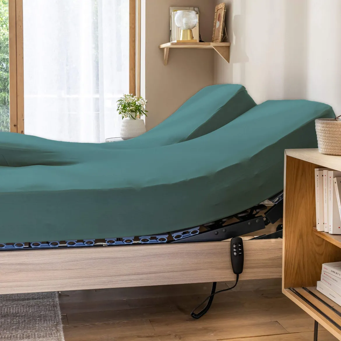 Drap housse pour lit articulé jersey extensible
