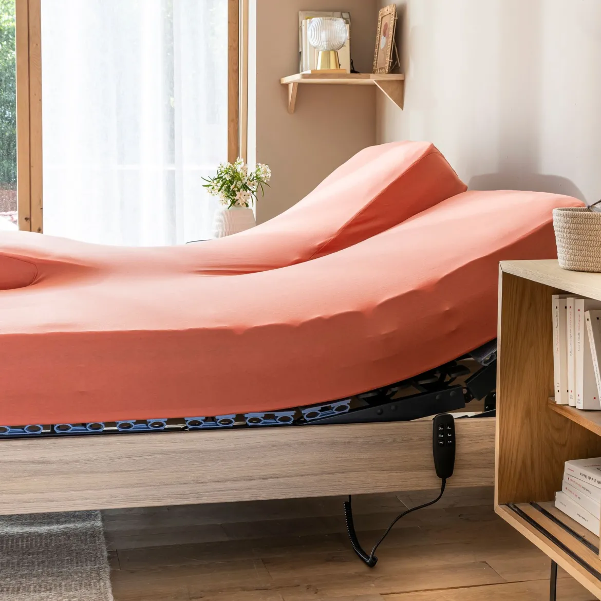Drap housse pour lit articulé jersey extensible