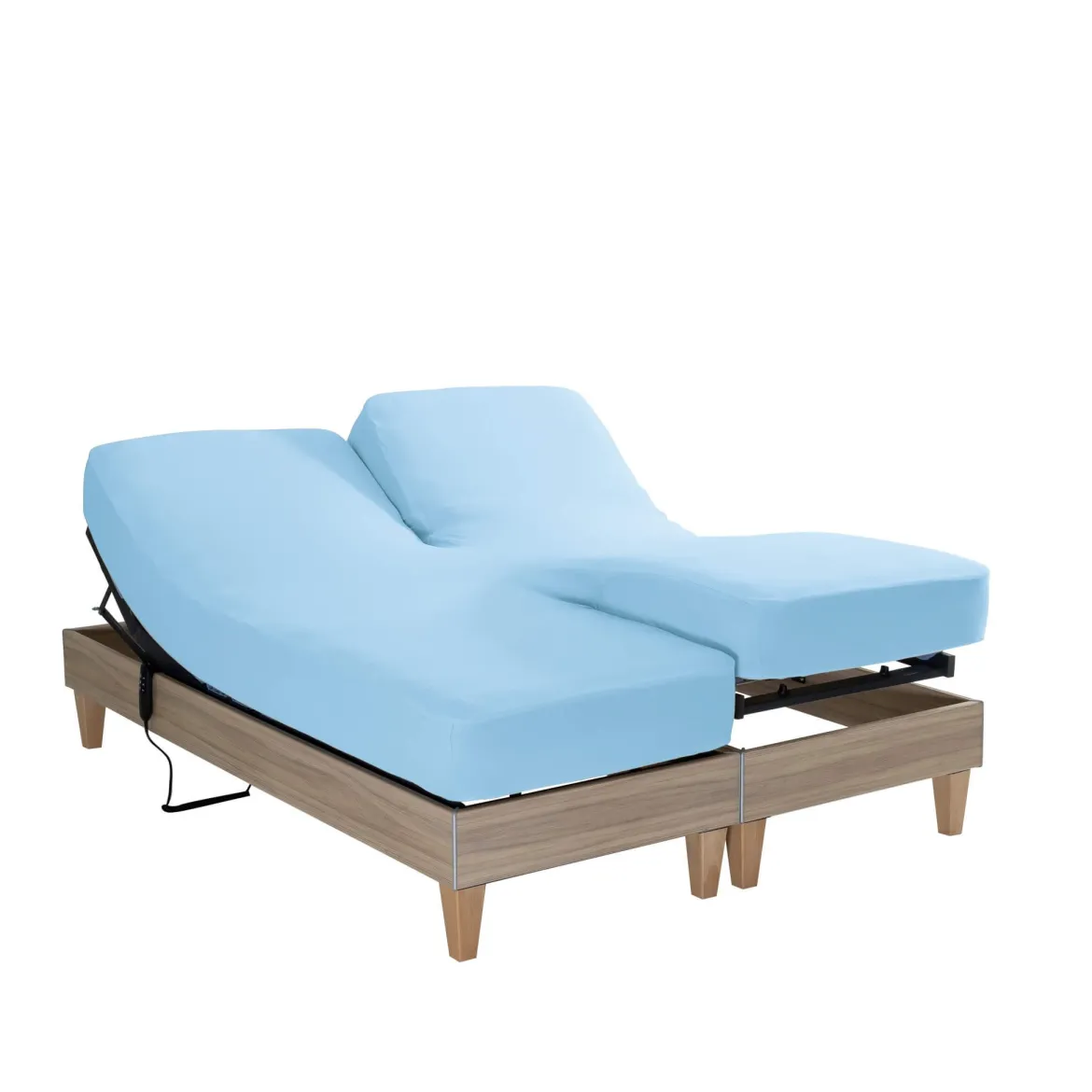 Drap housse pour lit articulé jersey extensible