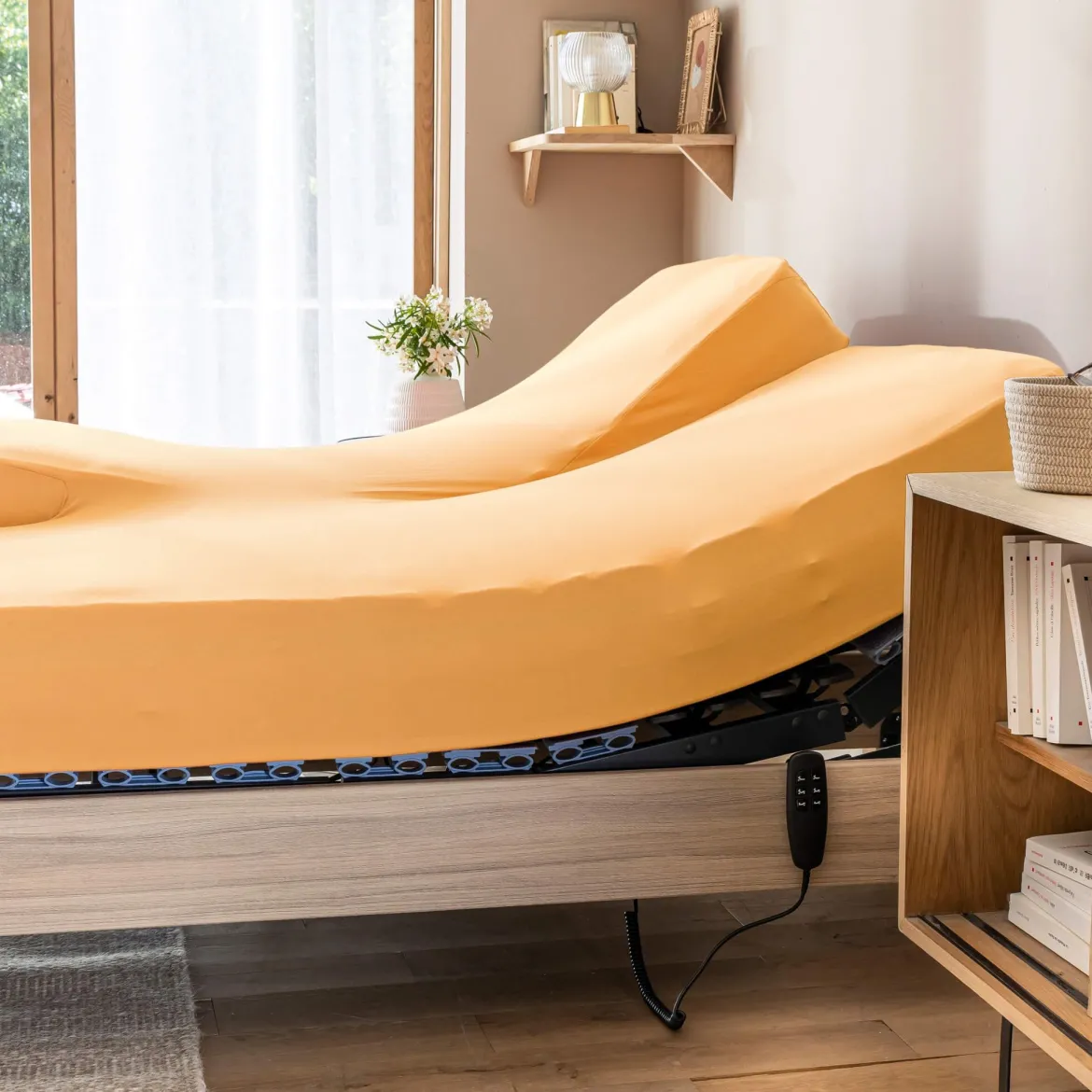 Drap housse pour lit articulé jersey extensible