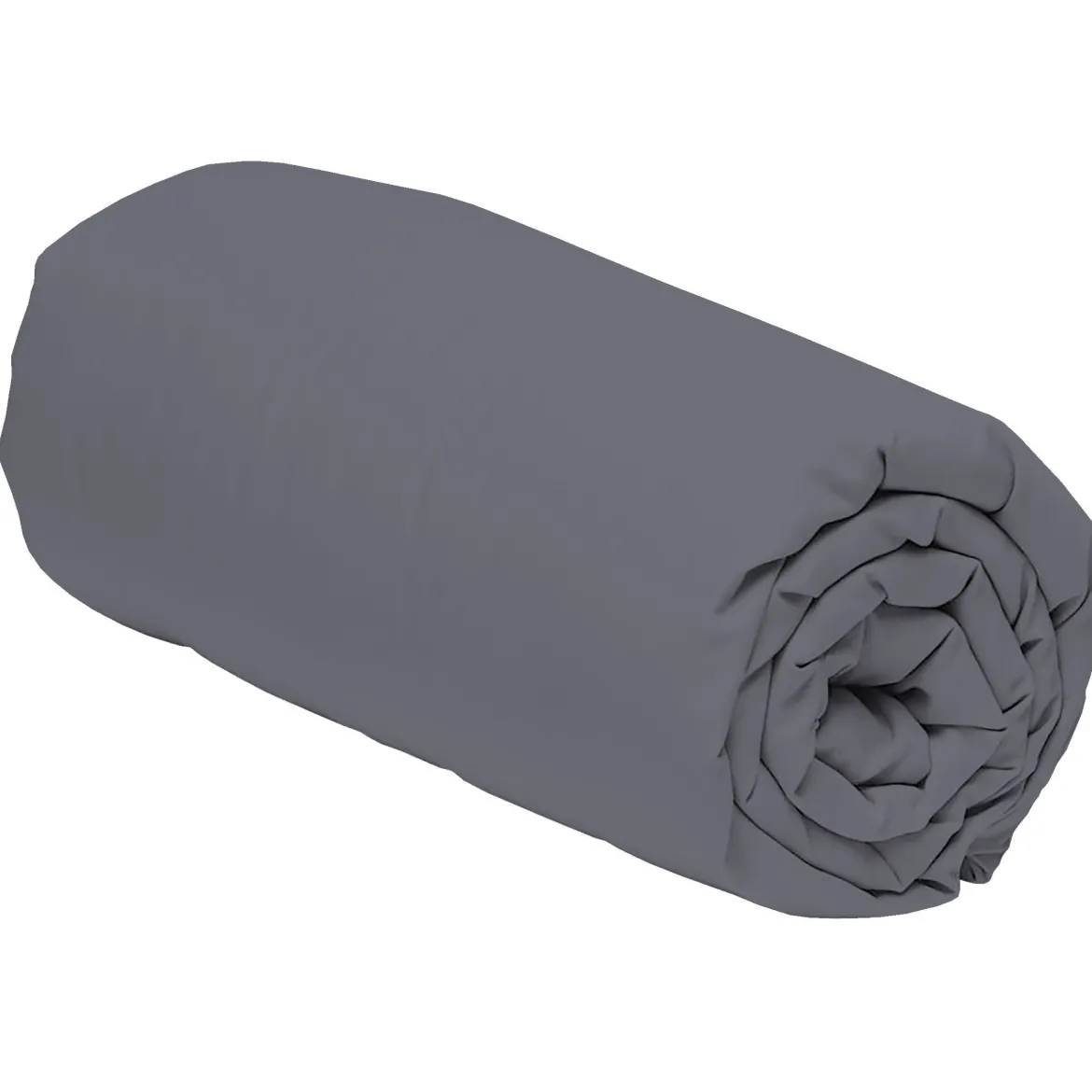 Drap housse Satin Gris Perle