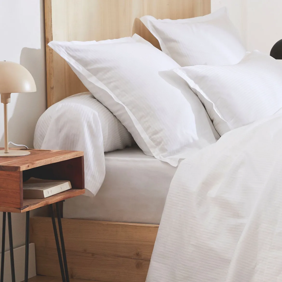 Drap housse 100% satin - Tradilinge