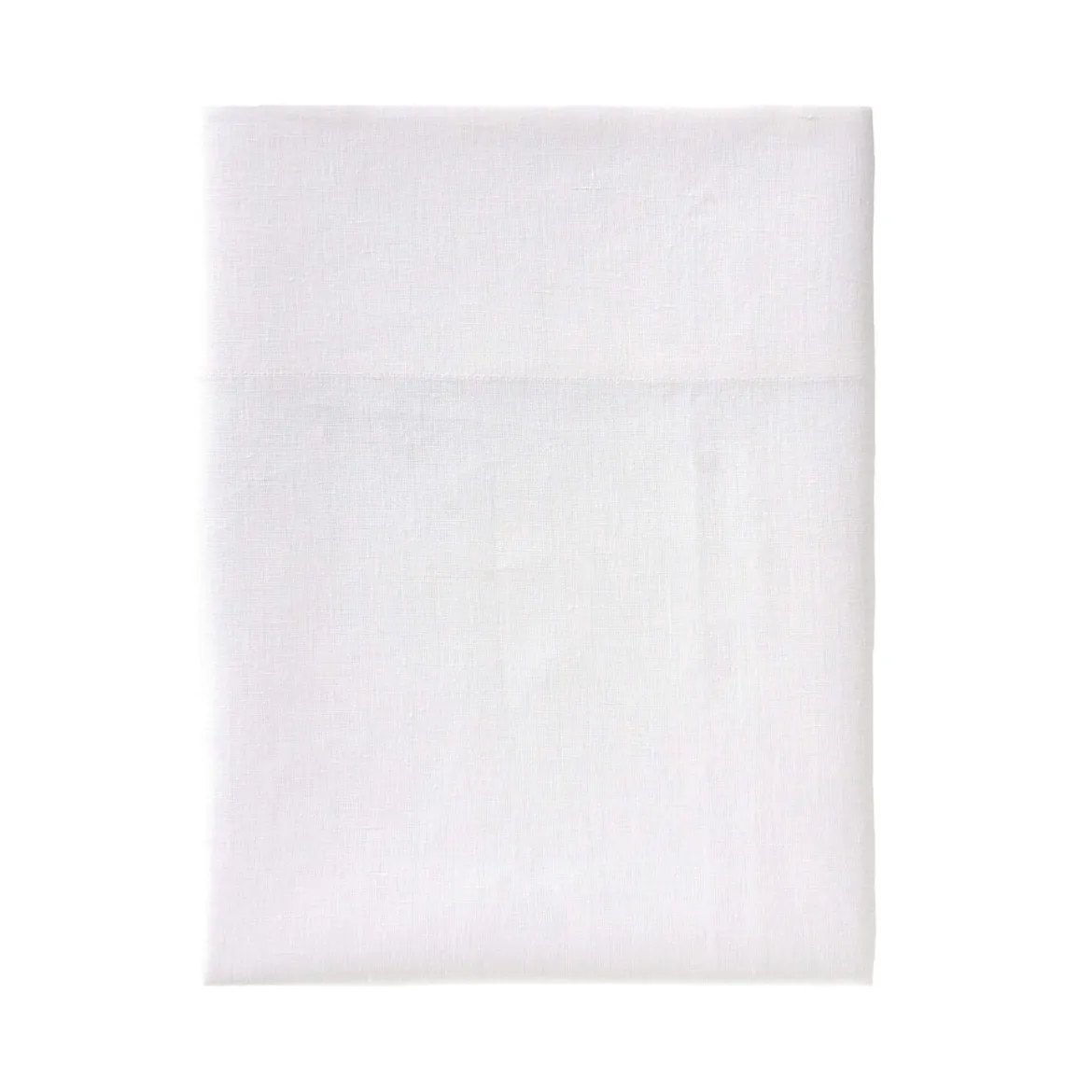 Drap plat blanc 100% lin