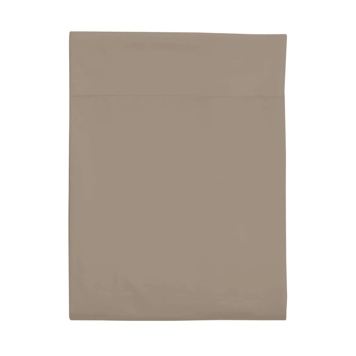 Drap plat 100% coton biscuit