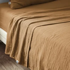 Drap plat gaze de coton