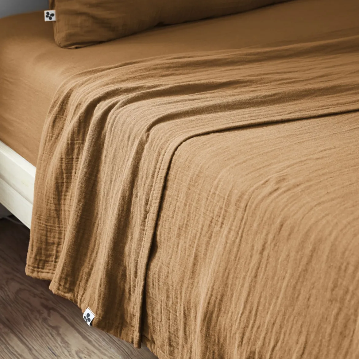Drap plat gaze de coton